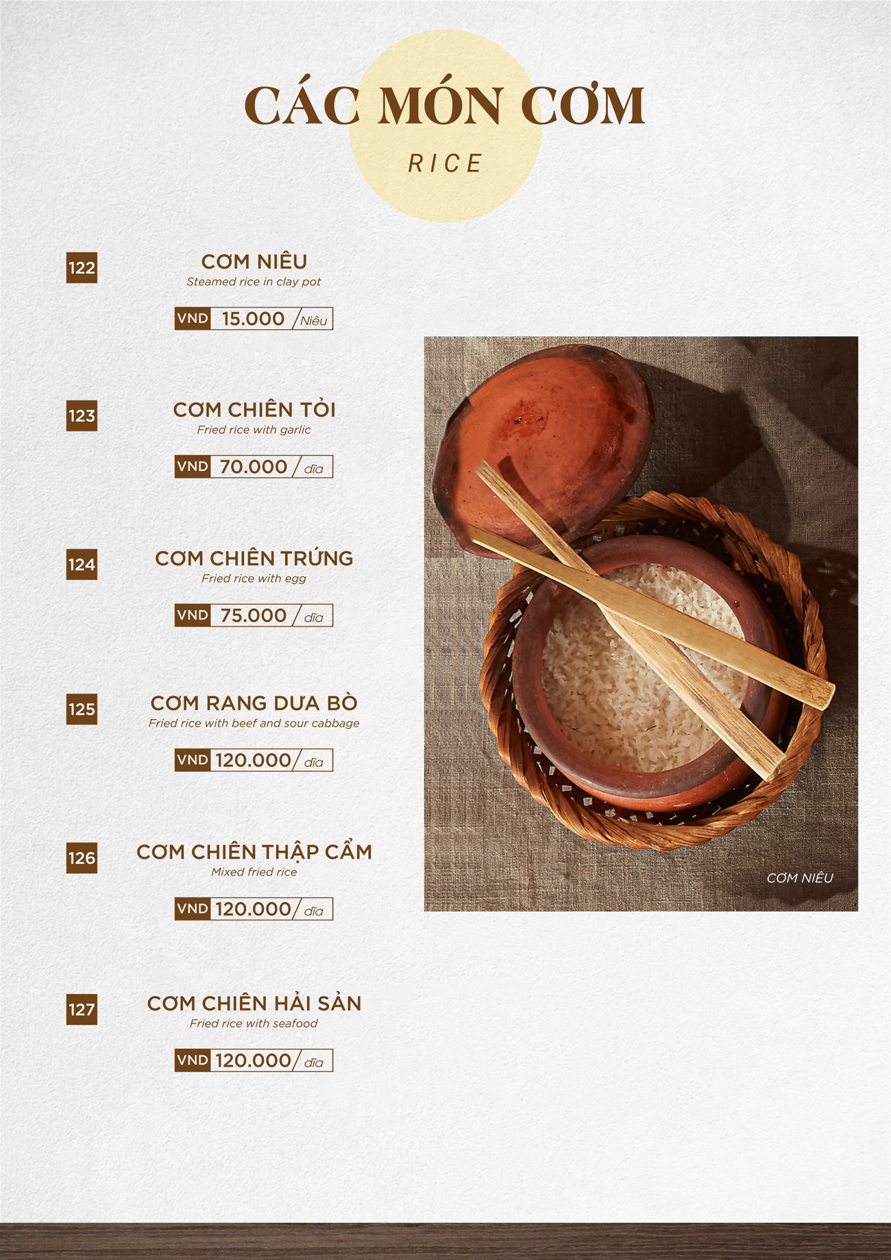 Cơm niêu Huế chuẩn vị – Không Gian Xưa 1 mon com